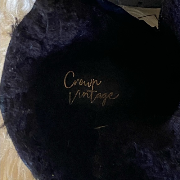 CROWN VINTAGE Black Suede Ankle Boots - Picture 7 of 10